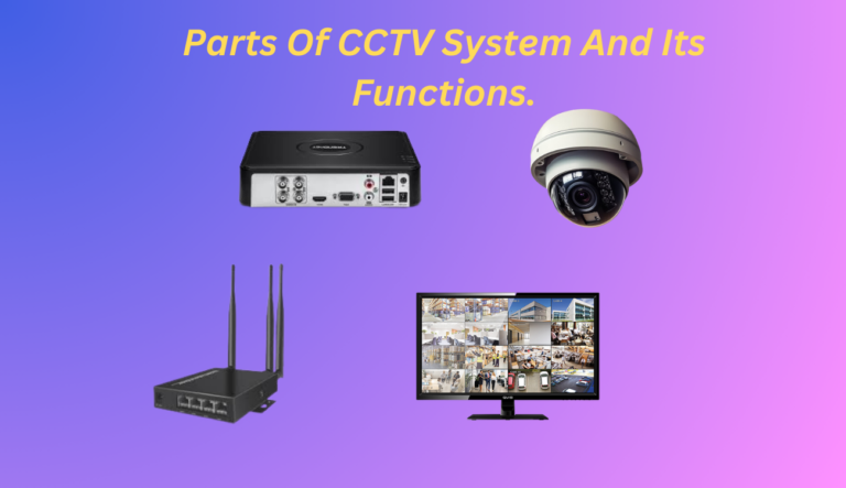 Parts Of CCTV System And Its Functions.